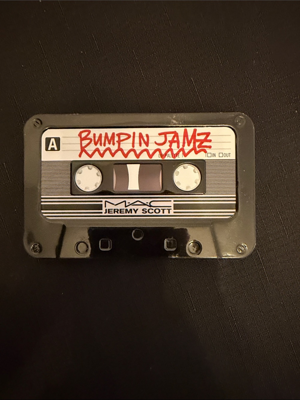 Jeremy Scott Black and White Bumpin Jamz Cassette Compact Mirror